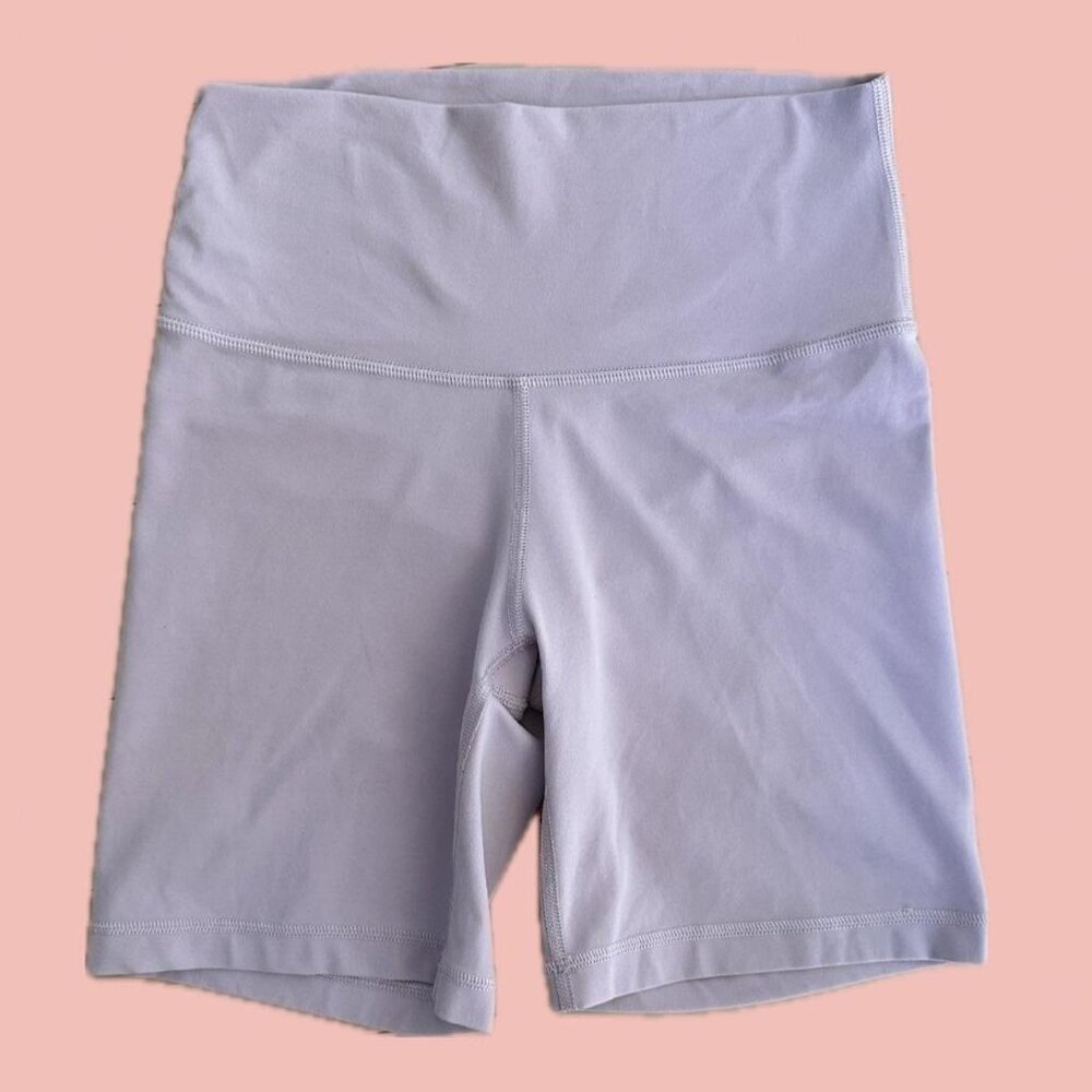 Aritzia Women’s High-Waist Bike Shorts in Light Lavender